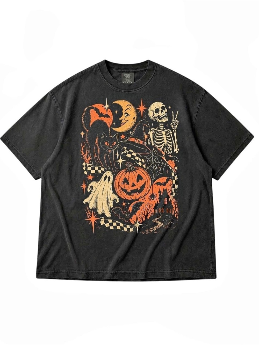 Comfort Colors Black Halloween Graphic Tee, Gift For Her , For Him